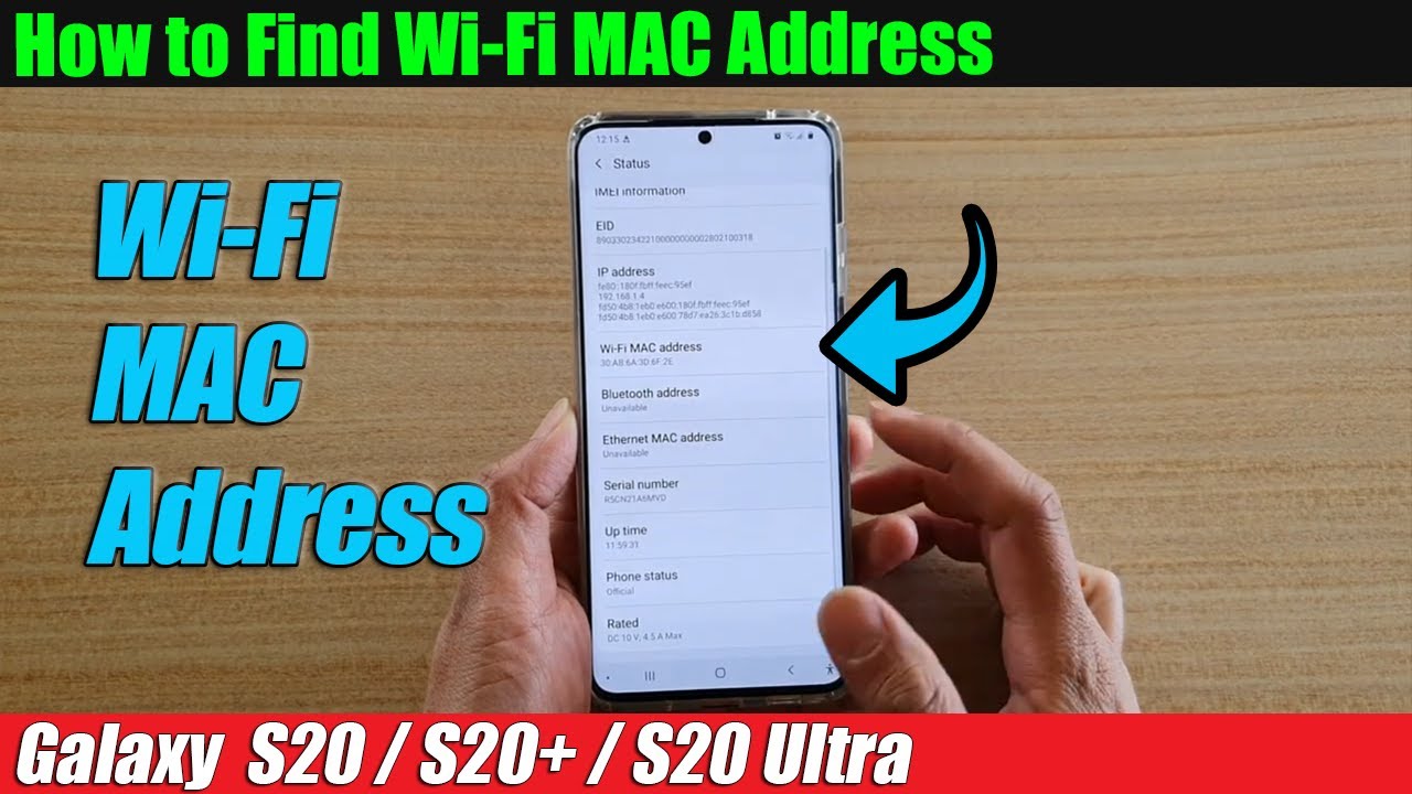 where to find mac address for samsung galaxy